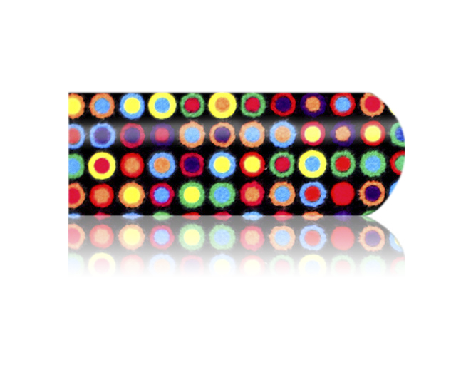 Cesars Nail App 46 metal multicolored dots